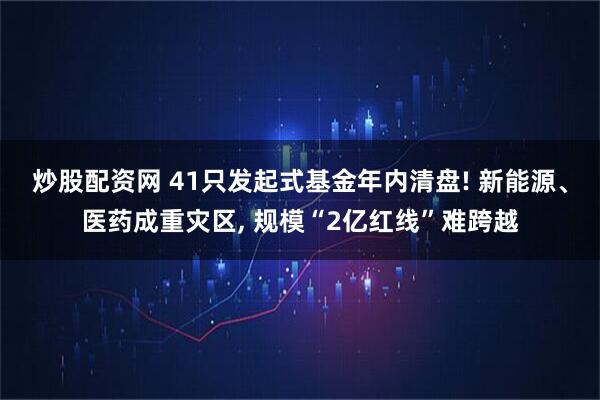 炒股配资网 41只发起式基金年内清盘! 新能源、医药成重灾区, 规模“2亿红线”难跨越